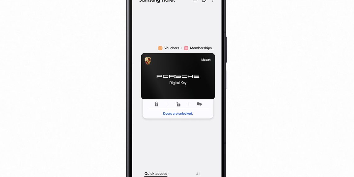 Samsung Wallet Adds Porsche Digital Key for Galaxy Users