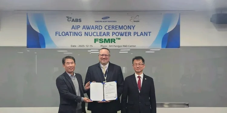 Samsung Secures ABS Approval for Floating Nuclear Power Platform